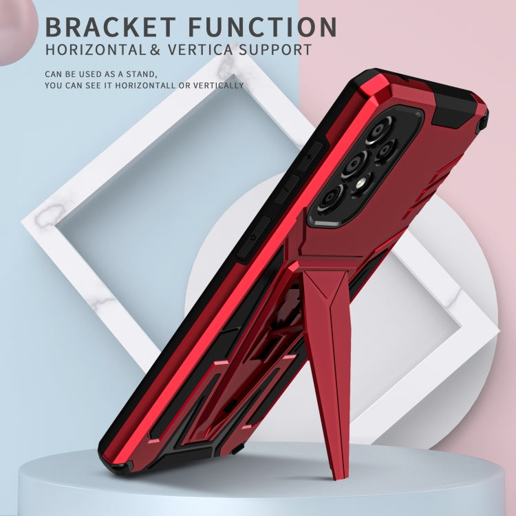 For Samsung Galaxy A73 Super V Armor PC + TPU Phone Case with Holder