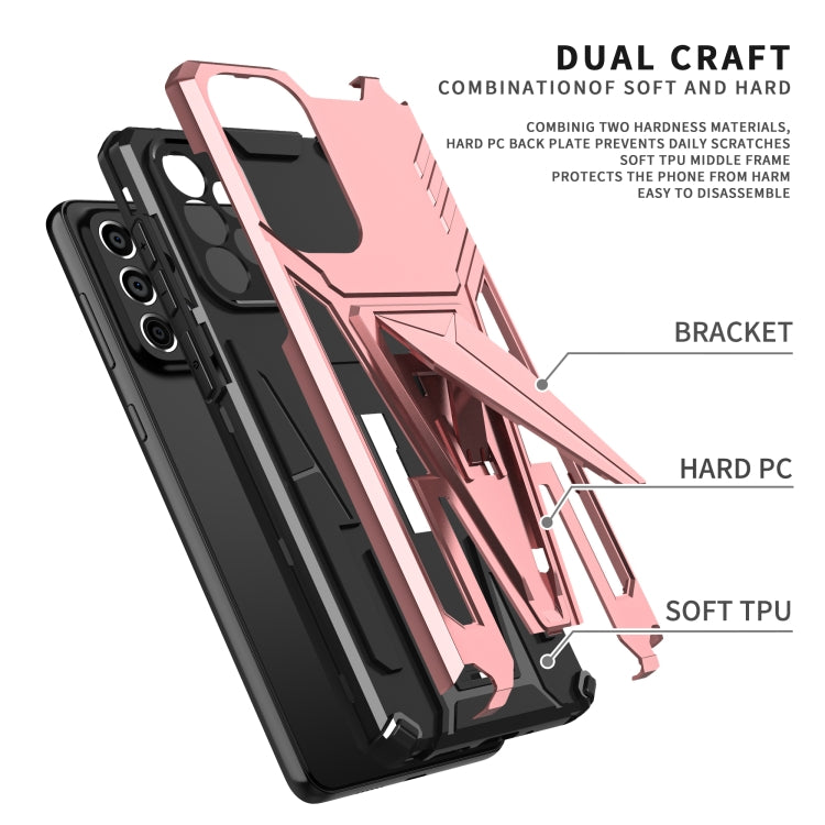 For Samsung Galaxy A73 Super V Armor PC + TPU Phone Case with Holder