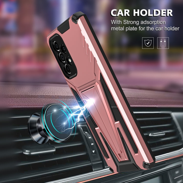 For Samsung Galaxy A73 Super V Armor PC + TPU Phone Case with Holder