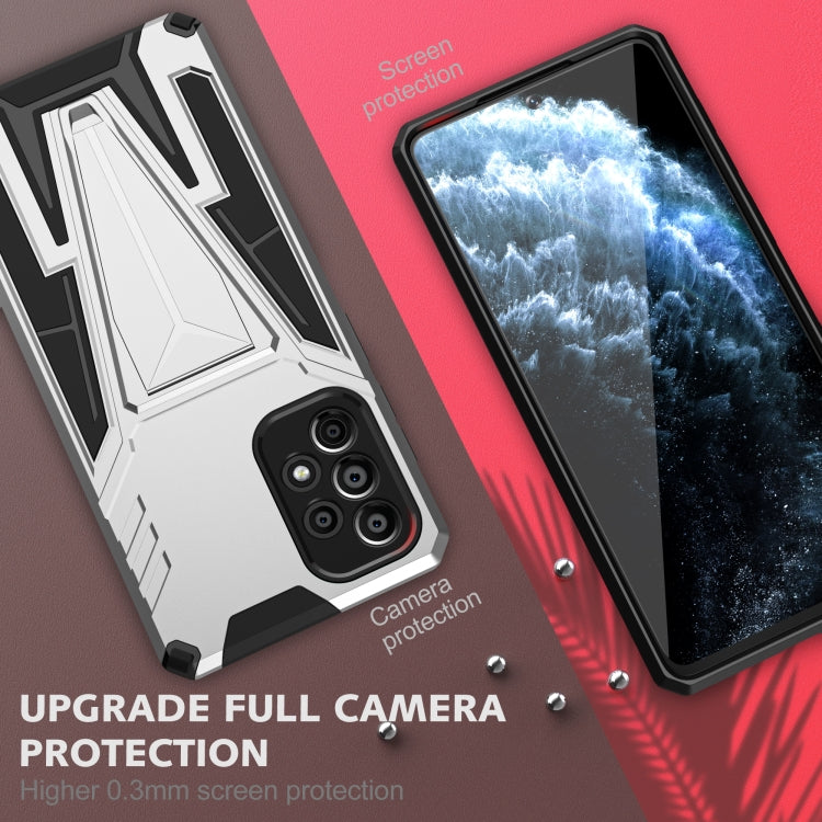 For Samsung Galaxy A73 Super V Armor PC + TPU Phone Case with Holder