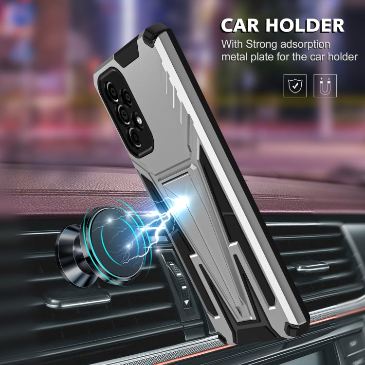 For Samsung Galaxy A73 Super V Armor PC + TPU Phone Case with Holder