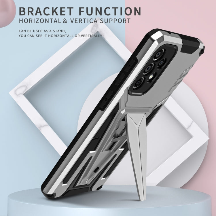 For Samsung Galaxy A73 Super V Armor PC + TPU Phone Case with Holder
