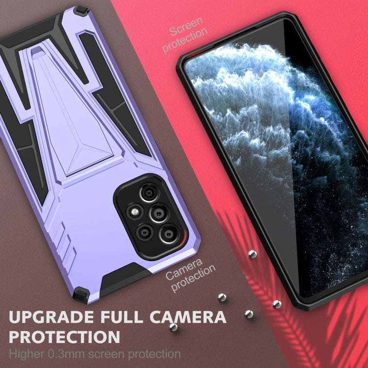 For Samsung Galaxy A73 Super V Armor PC + TPU Phone Case with Holder