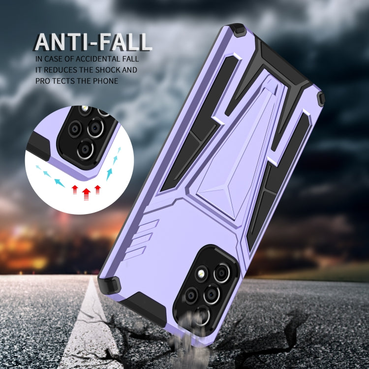For Samsung Galaxy A73 Super V Armor PC + TPU Phone Case with Holder