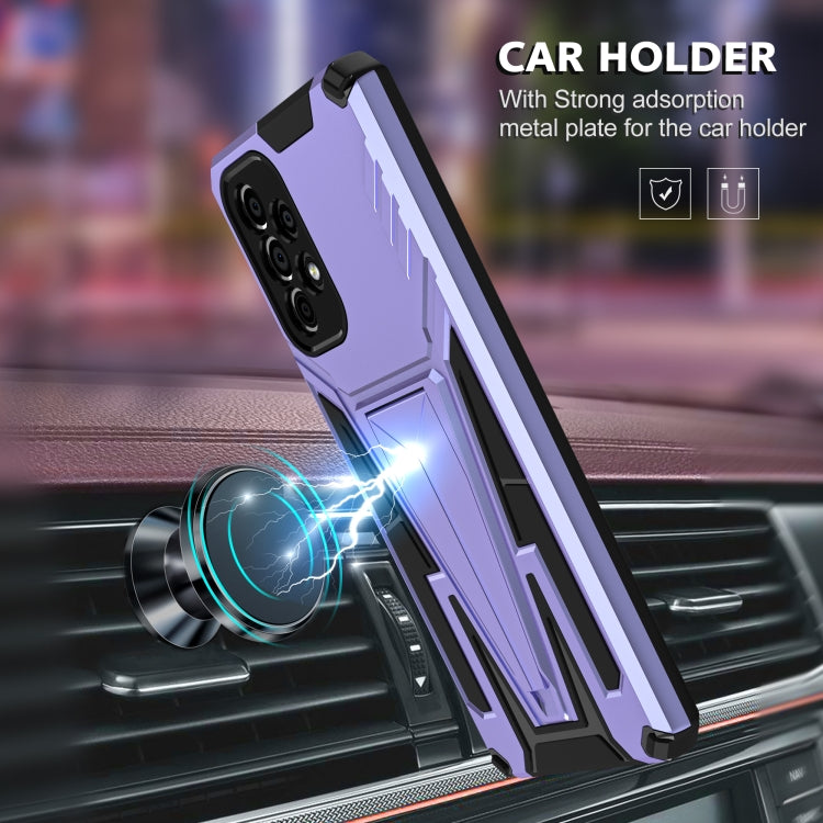 For Samsung Galaxy A73 Super V Armor PC + TPU Phone Case with Holder