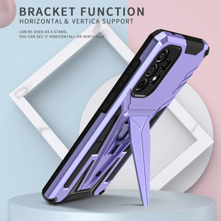 For Samsung Galaxy A73 Super V Armor PC + TPU Phone Case with Holder