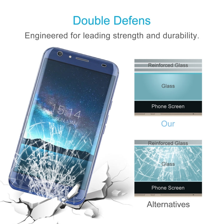10 PCS 0.26mm 9H 2.5D Tempered Glass Film For Doogee BL5000