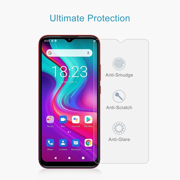 50 PCS 0.26mm 9H 2.5D Tempered Glass Film For Doogee X96