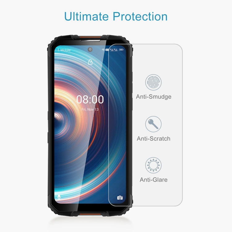 50 PCS 0.26mm 9H 2.5D Tempered Glass Film For Oukitel WP10