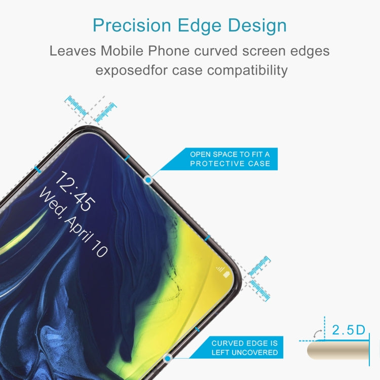 50 PCS 0.26mm 9H 2.5D Tempered Glass Film For Samsung Galaxy M80s