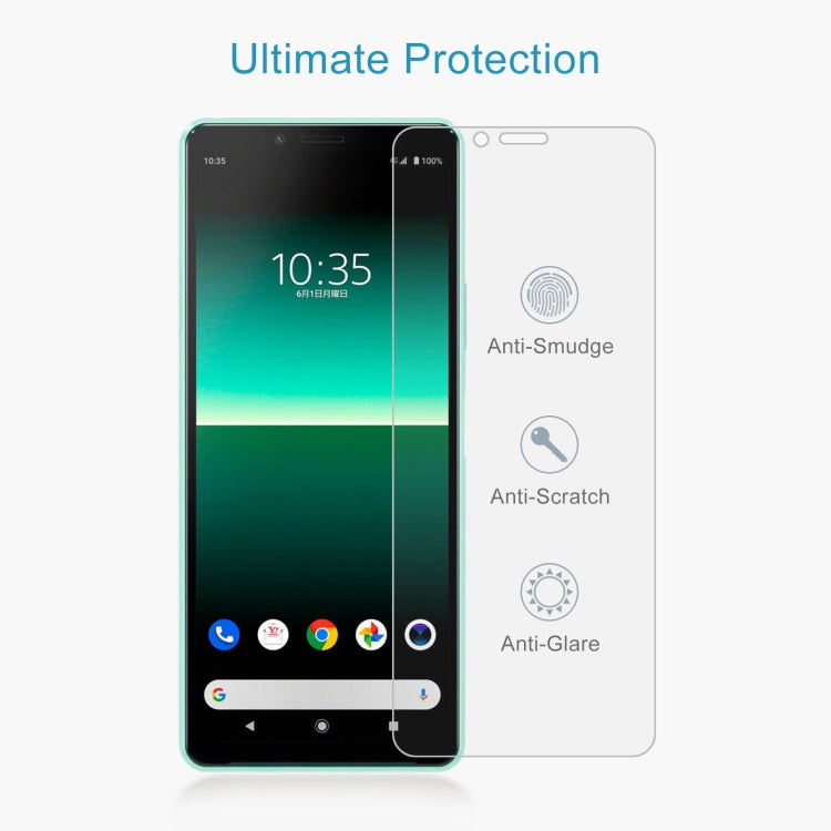 50 PCS 0.26mm 9H 2.5D Tempered Glass Film For Sony Ericsson Xperia 10 II