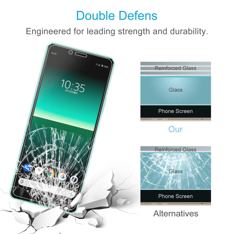 50 PCS 0.26mm 9H 2.5D Tempered Glass Film For Sony Ericsson Xperia 10 II