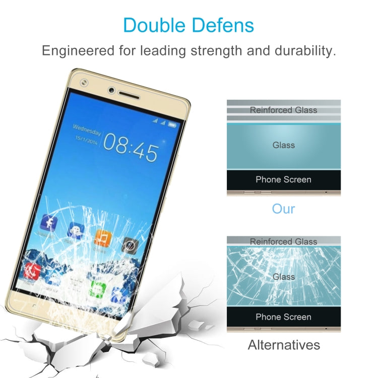 50 PCS 0.26mm 9H 2.5D Tempered Glass Film For Tecno W5 Lite