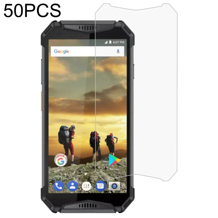 50 PCS 0.26mm 9H 2.5D Tempered Glass Film For Ulefone Armor 3