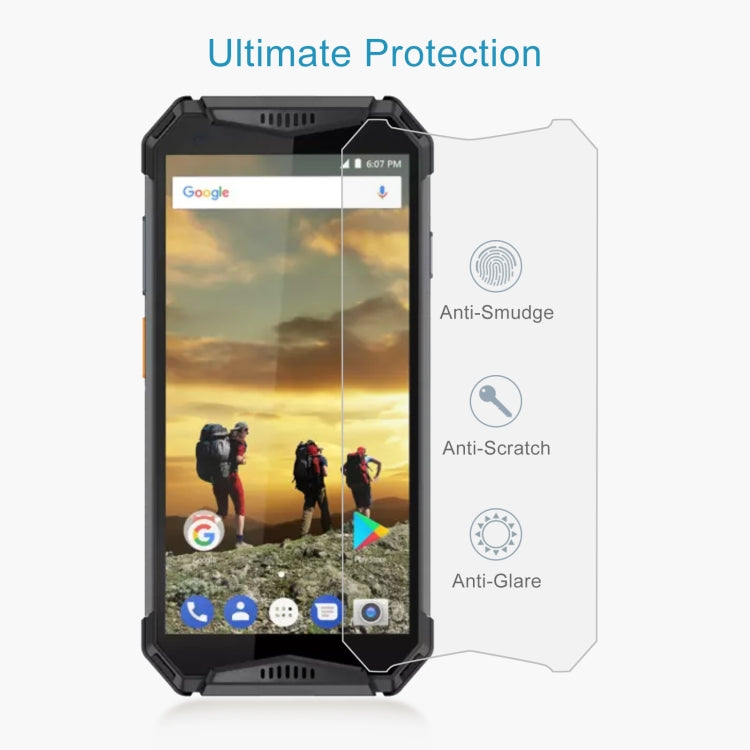 50 PCS 0.26mm 9H 2.5D Tempered Glass Film For Ulefone Armor 3