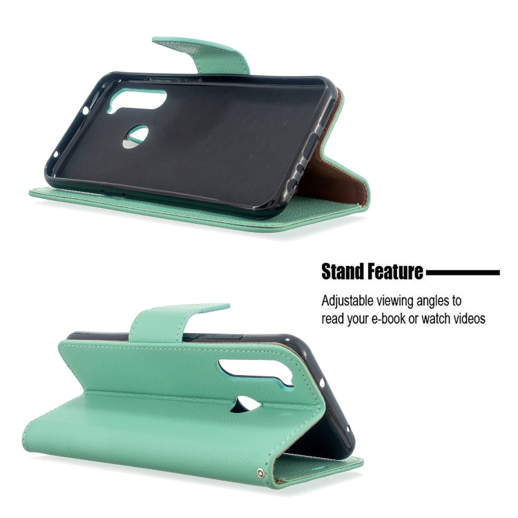 For Xiaomi Redmi Note 8T Litchi Texture Pure Color Horizontal Flip PU Leather Case with Holder & Card Slots & Wallet & Lanyard