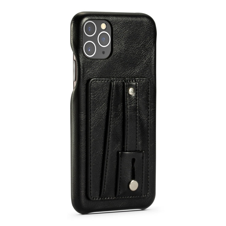 For iPhone 11 Pro Shockproof PC + PU Protective Case with Holder & Card Slots