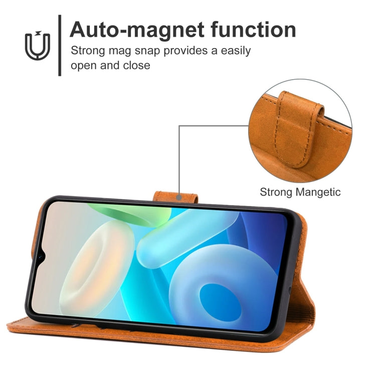 Leather Phone Case For vivo Y74s