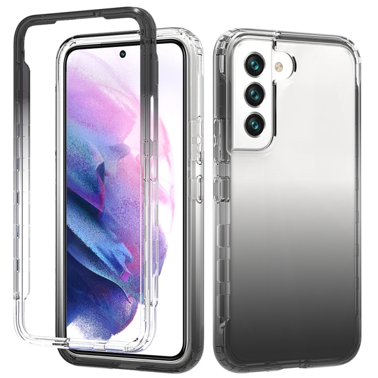 For Samsung Galaxy S22 5G Transparency Two-color Gradient PC+TPU Phone Case