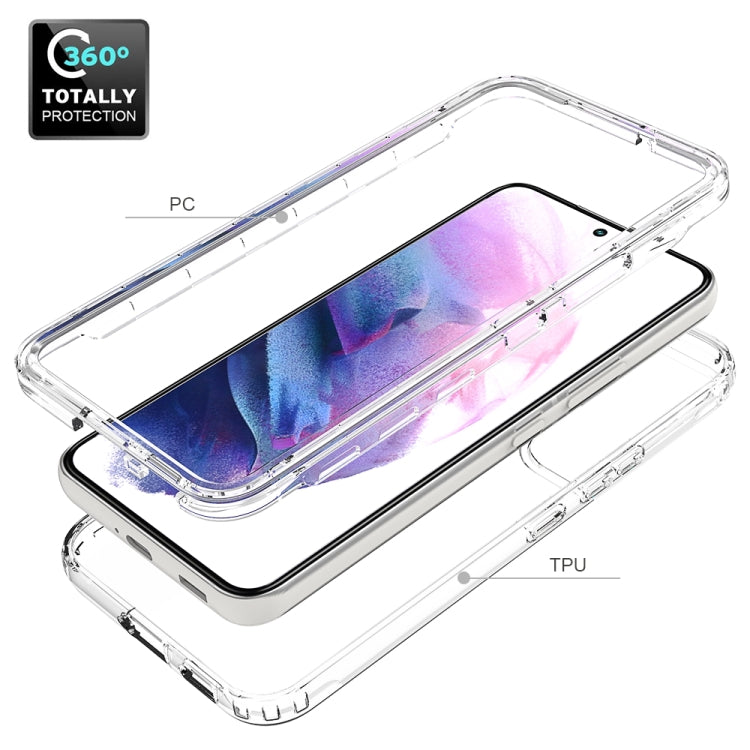 For Samsung Galaxy S22 5G Transparency Two-color Gradient PC+TPU Phone Case