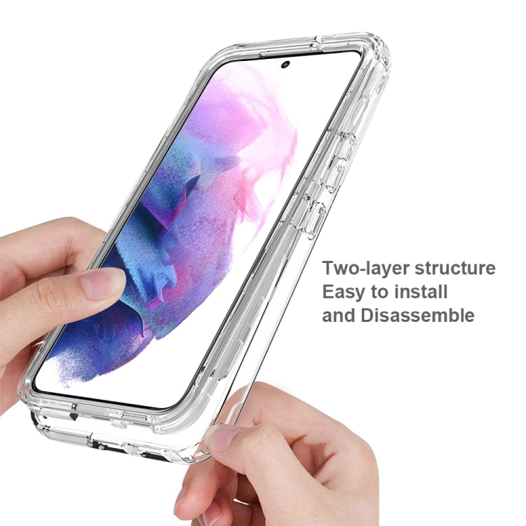 For Samsung Galaxy S22 5G Transparency Two-color Gradient PC+TPU Phone Case