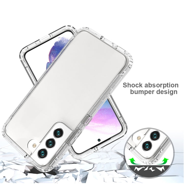 For Samsung Galaxy S22 5G Transparency Two-color Gradient PC+TPU Phone Case