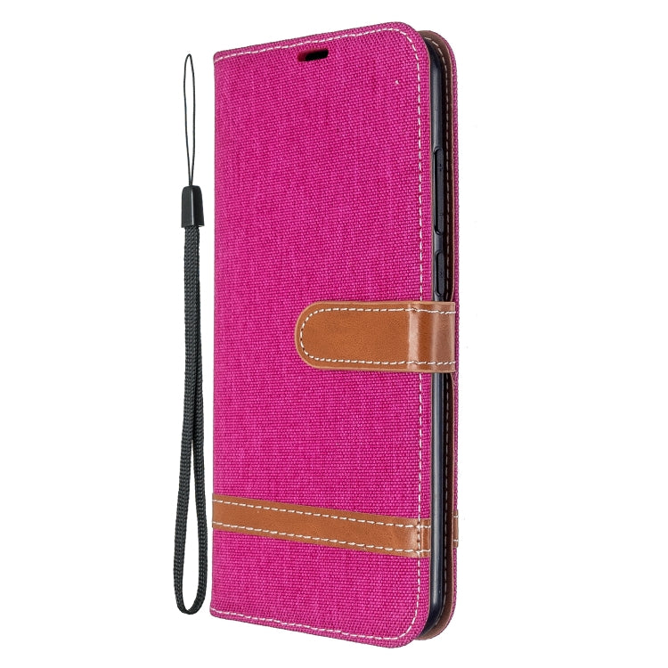 For Xiaomi Redmi Note 8T Color Matching Denim Texture Horizontal Flip PU Leather Case with Holder & Card Slots & Wallet & Lanyard