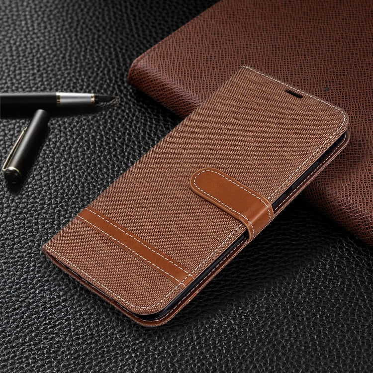For Xiaomi CC9 Pro / Note 10 / Note 10 Pro Color Matching Denim Texture Horizontal Flip PU Leather Case with Holder & Card Slots & Wallet & Lanyard