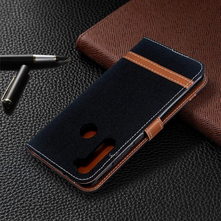 For Xiaomi CC9 Pro / Note 10 / Note 10 Pro Color Matching Denim Texture Horizontal Flip PU Leather Case with Holder & Card Slots & Wallet & Lanyard