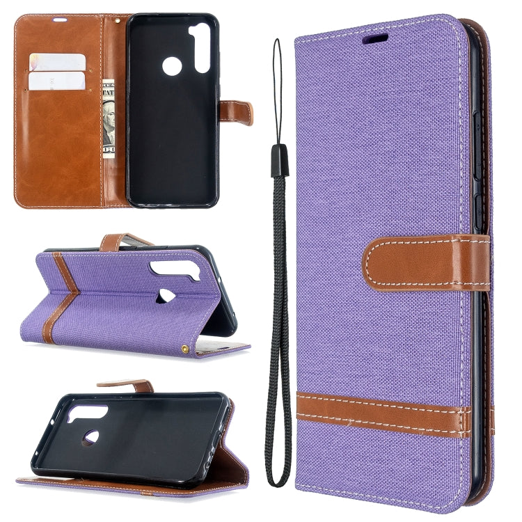 For Xiaomi CC9 Pro / Note 10 / Note 10 Pro Color Matching Denim Texture Horizontal Flip PU Leather Case with Holder & Card Slots & Wallet & Lanyard
