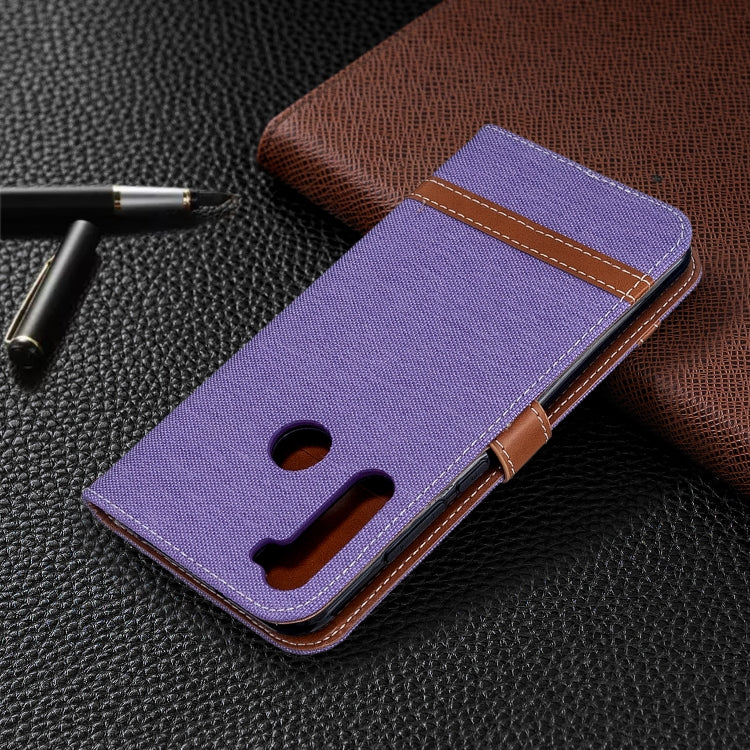 For Xiaomi CC9 Pro / Note 10 / Note 10 Pro Color Matching Denim Texture Horizontal Flip PU Leather Case with Holder & Card Slots & Wallet & Lanyard