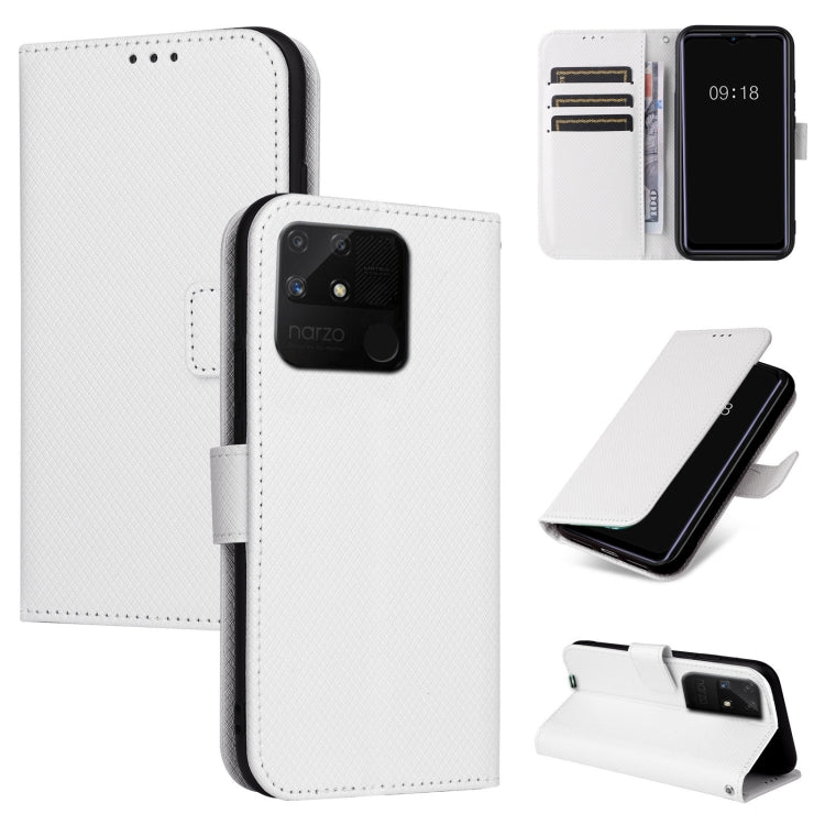 For OPPO Realme Narzo 50A Diamond Texture Leather Phone Case