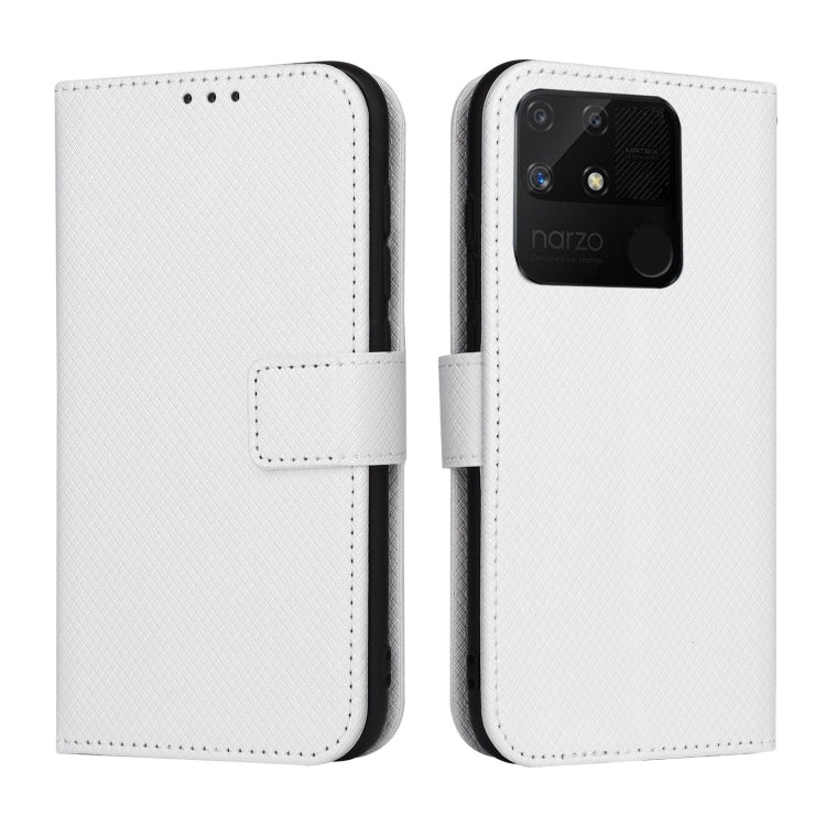For OPPO Realme Narzo 50A Diamond Texture Leather Phone Case