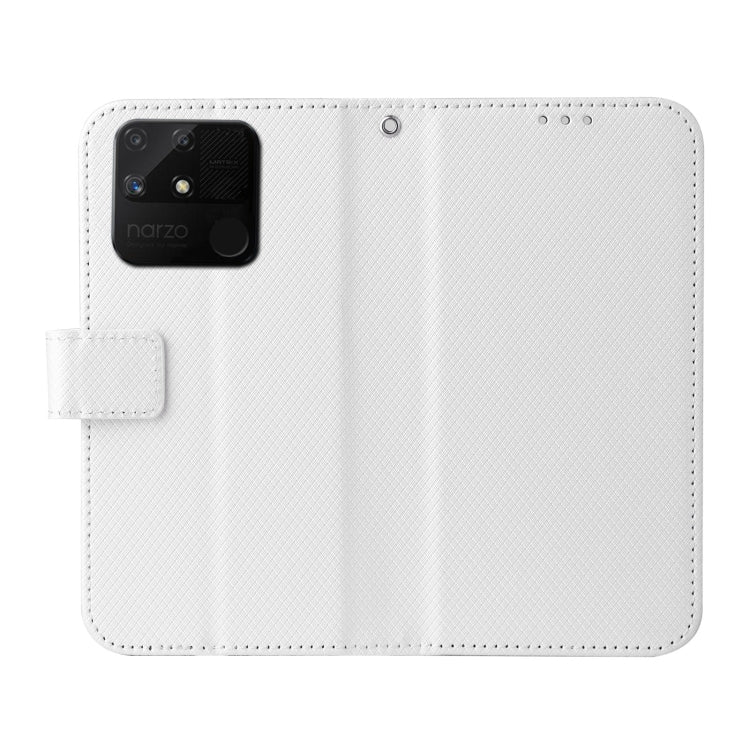 For OPPO Realme Narzo 50A Diamond Texture Leather Phone Case