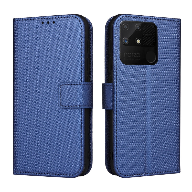 For OPPO Realme Narzo 50A Diamond Texture Leather Phone Case