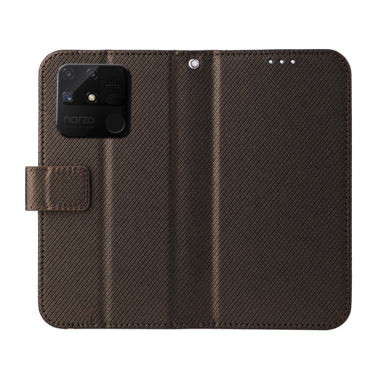 For OPPO Realme Narzo 50A Diamond Texture Leather Phone Case