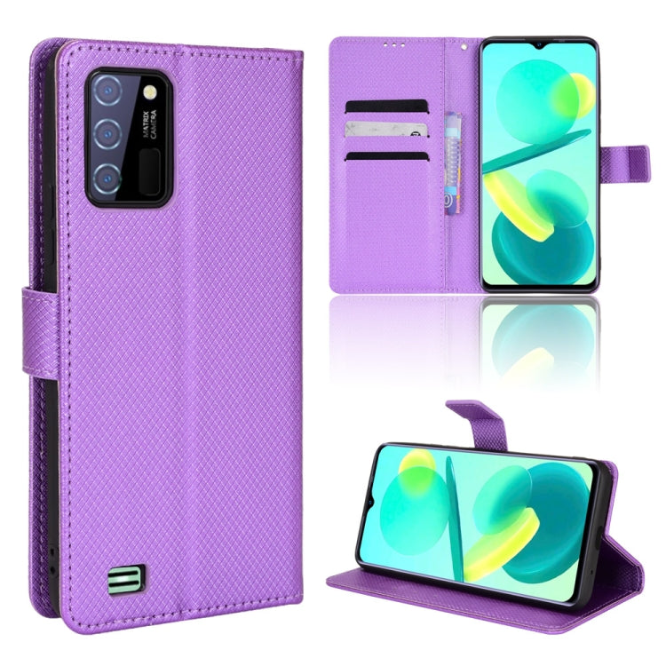 For Oukitel C25 Diamond Texture Leather Phone Case