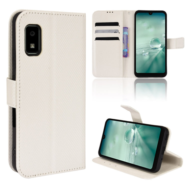 For Sharp Aquos Wish Diamond Texture Leather Phone Case