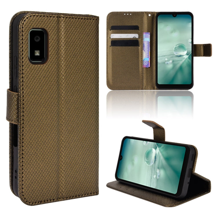 For Sharp Aquos Wish Diamond Texture Leather Phone Case