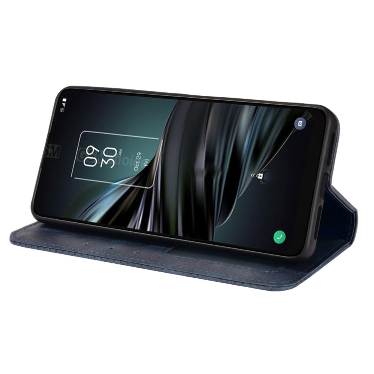 For TCL 20 XE Magnetic Buckle Retro Texture Leather Phone Case