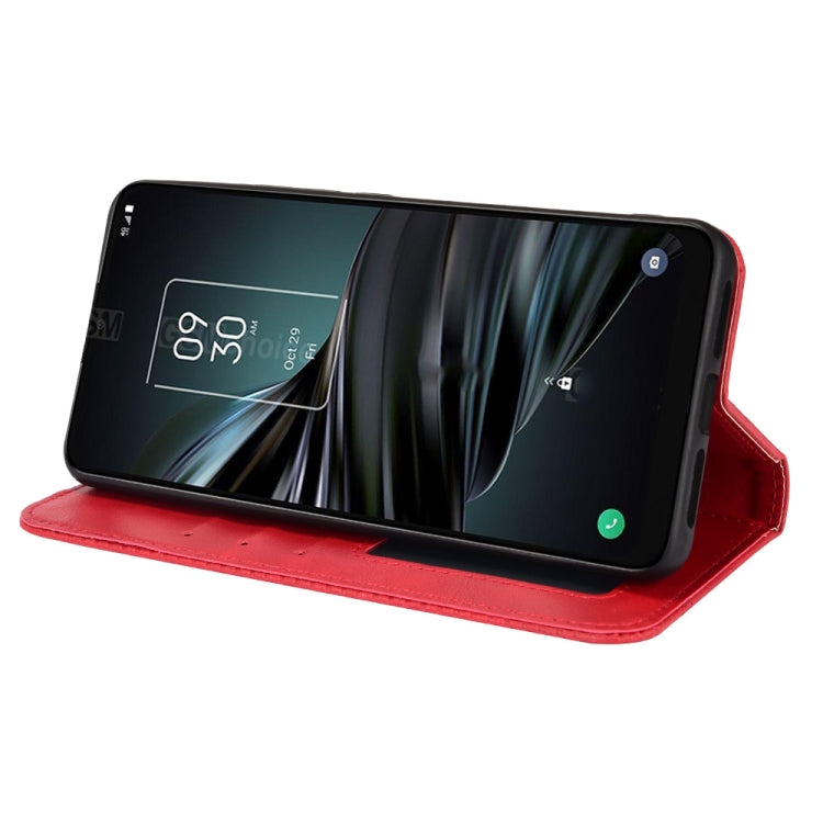 For TCL 20 XE Magnetic Buckle Retro Texture Leather Phone Case