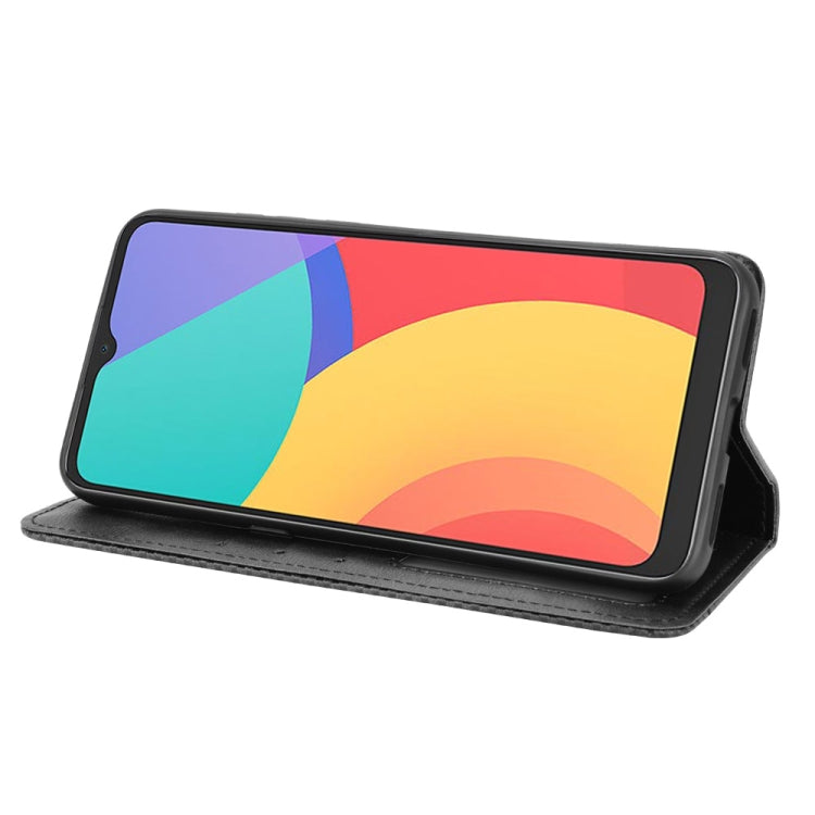For TCL 20Y Magnetic Buckle Retro Texture Leather Phone Case