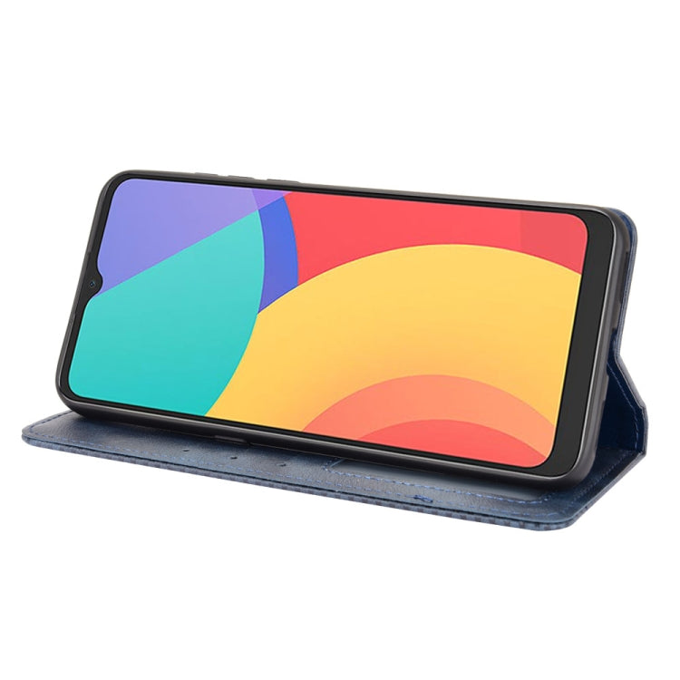 For TCL 20Y Magnetic Buckle Retro Texture Leather Phone Case