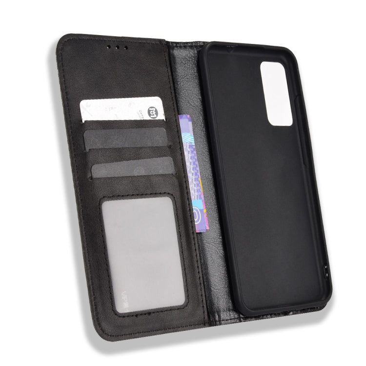 For TCL 205 Magnetic Buckle Retro Texture Leather Phone Case