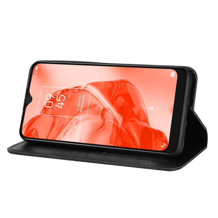 For TCL 205 Magnetic Buckle Retro Texture Leather Phone Case