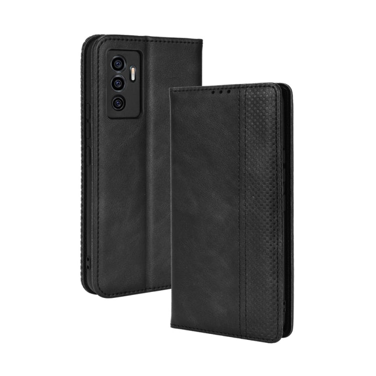 For vivo S10e / V23e 4G / 5G Magnetic Buckle Retro Texture Leather Phone Case