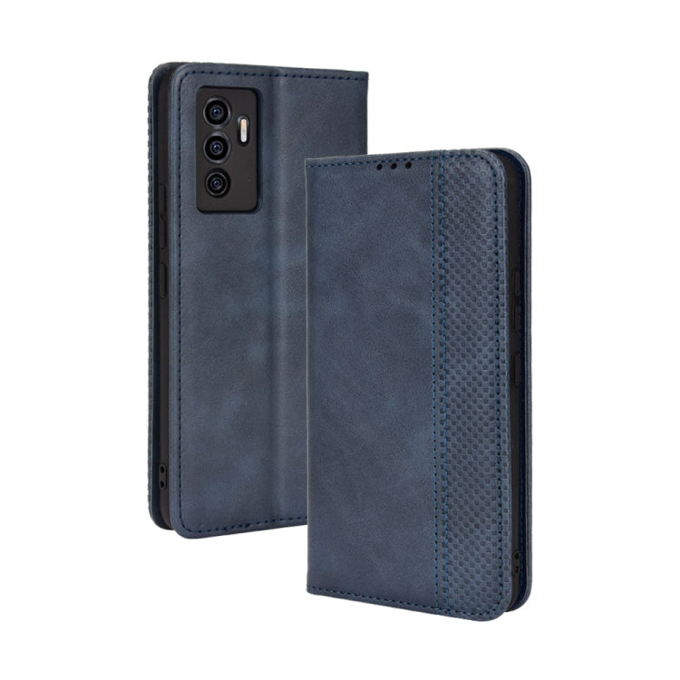 For vivo S10e / V23e 4G / 5G Magnetic Buckle Retro Texture Leather Phone Case