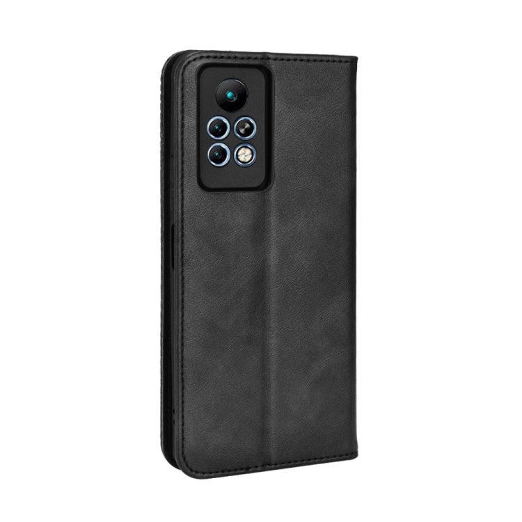 For Infinix Note 11 Pro Magnetic Buckle Retro Texture Leather Phone Case