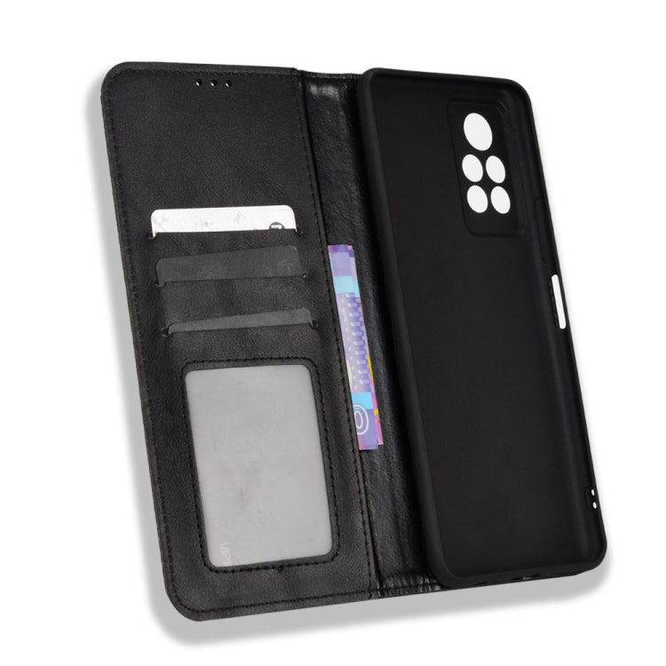 For Infinix Note 11 Pro Magnetic Buckle Retro Texture Leather Phone Case