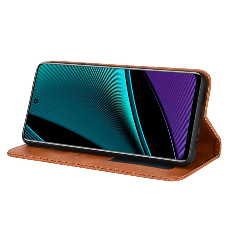 For Infinix Note 11 Pro Magnetic Buckle Retro Texture Leather Phone Case